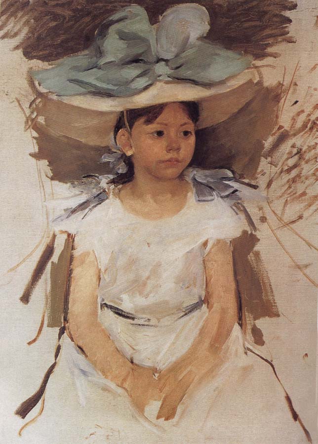 Mary Cassatt Alan wearing the blue hat